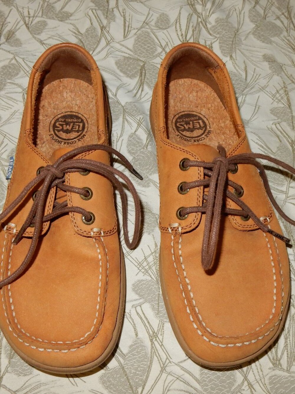LEMS SHOES minimalist BOAT SHOES MARINER sonora WOMENS 8 9 VGC moccasins leather - Picture 2 of 12